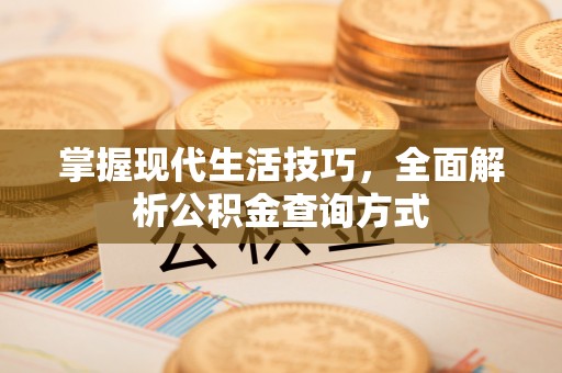 永昌掌握现代生活技巧，全面解析公积金查询方式
