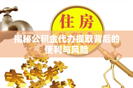 永昌揭秘公积金代办提取背后的便利与风险