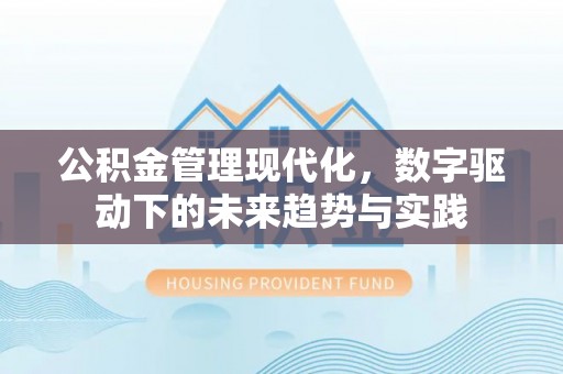 永昌公积金管理现代化，数字驱动下的未来趋势与实践