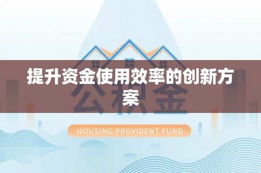 永昌提升资金使用效率的创新方案