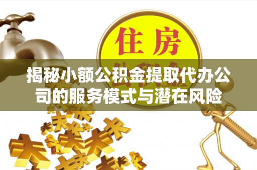 永昌揭秘小额公积金提取代办公司的服务模式与潜在风险