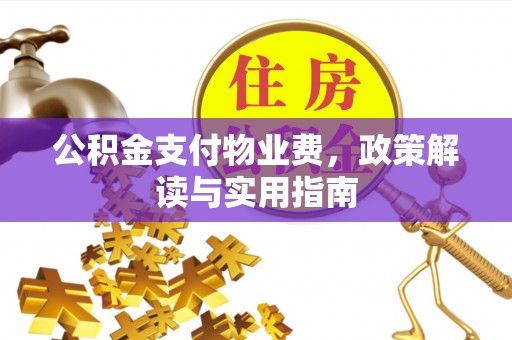 永昌公积金支付物业费，政策解读与实用指南